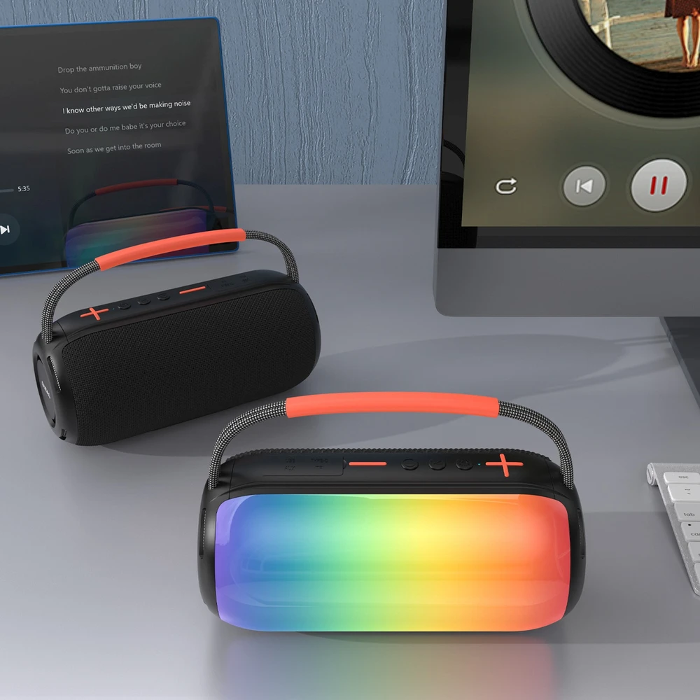 Ausinės Dudao Y21 Belaidės Speaker with RGB Backlight Bluetooth 5.3 - Juodas