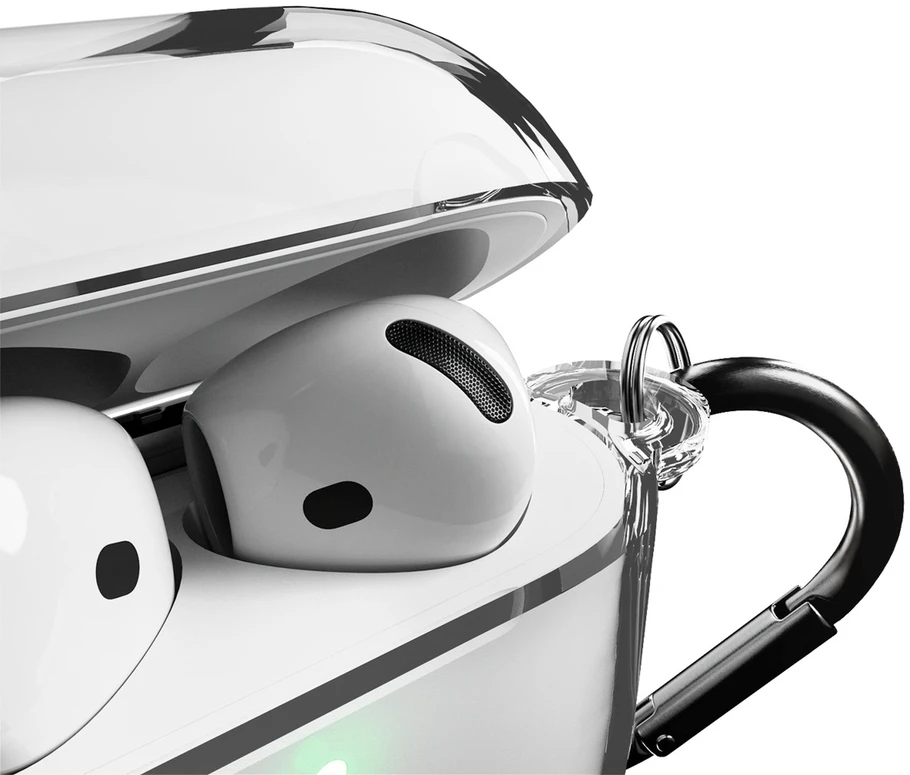 Puro 0.3 „Nide“ dėklas, skirtas „AirPods 4“ – permatomas