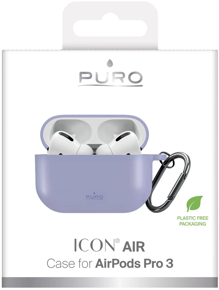 Dėklas Puro Icon Case for AirPods Pro 3 - Violetinė
