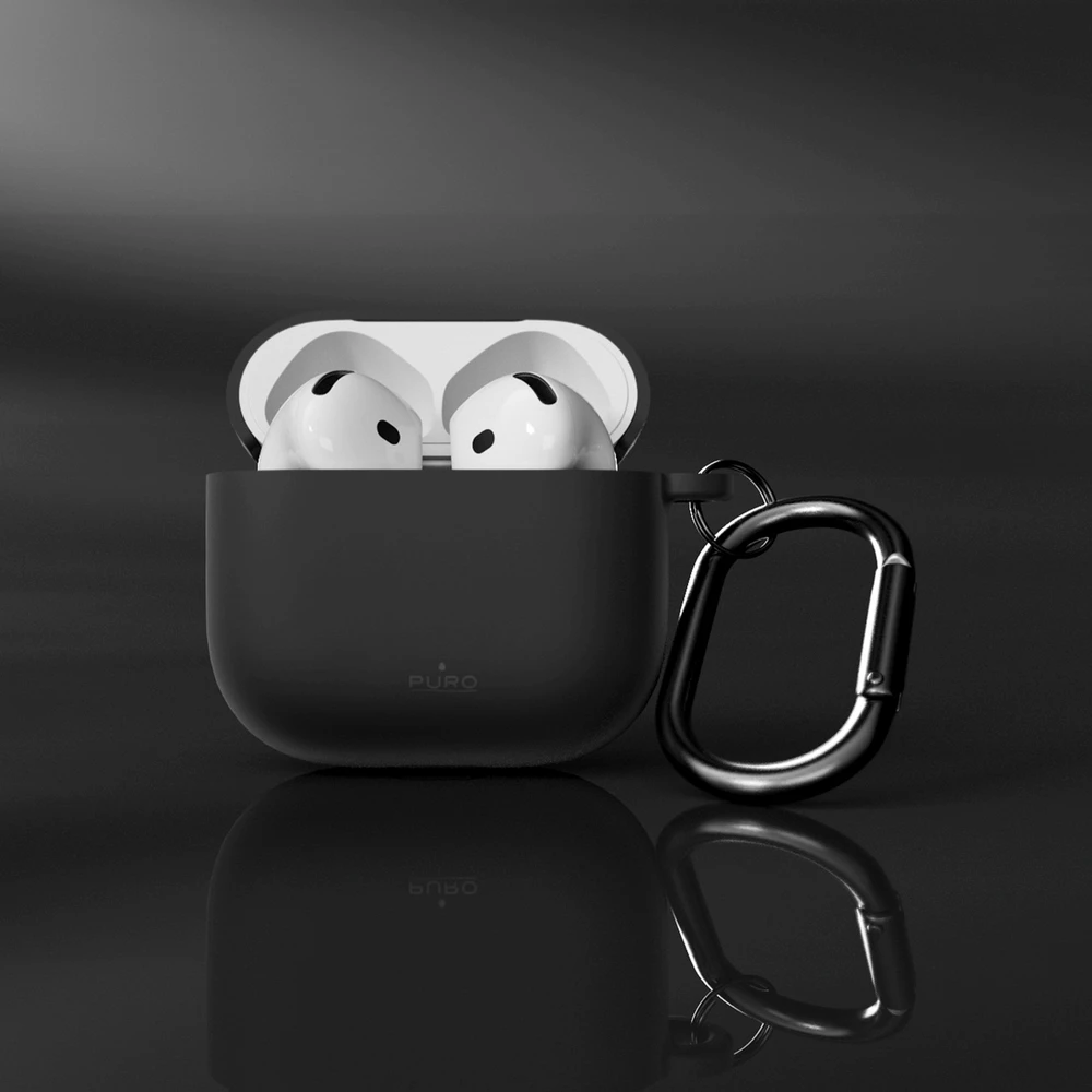 Dėklas Puro Icon Case for AirPods 4 - Juodas