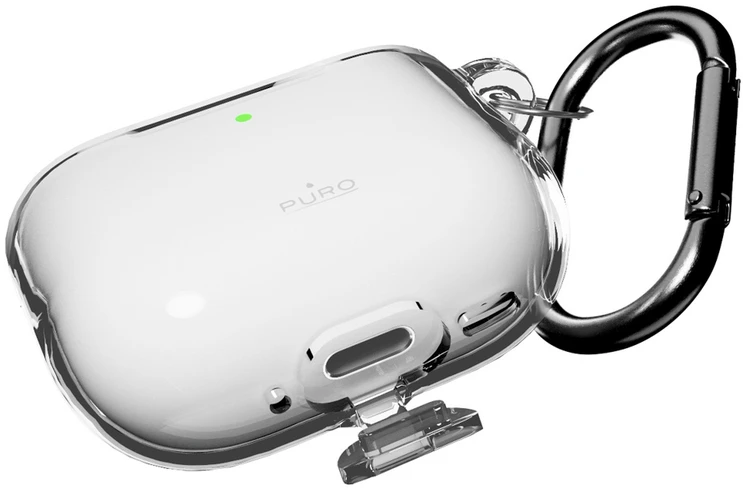 Puro 0.3 „Nide“ dėklas, skirtas „AirPods 4“ – permatomas