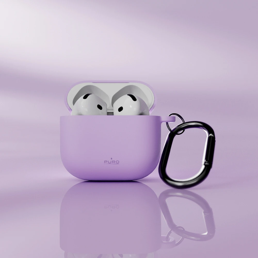 Dėklas Puro Icon Case for AirPods 4 - Violetinė