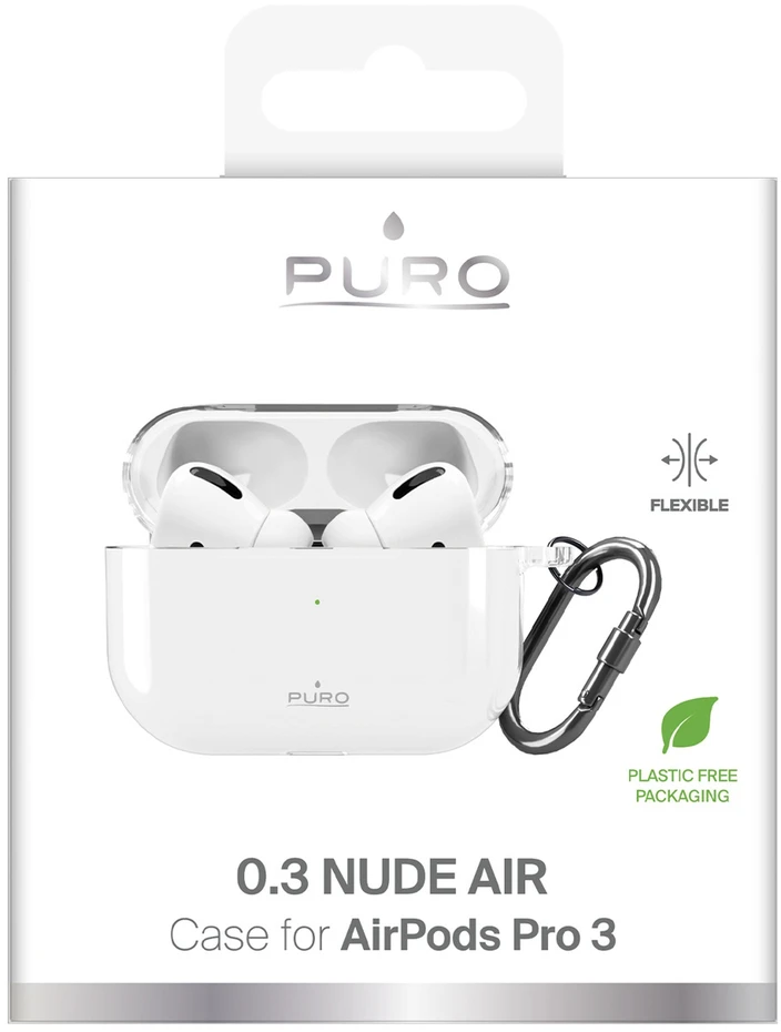 Dėklas Puro 0.3 Nude Case for AirPods Pro 3 - Transparent