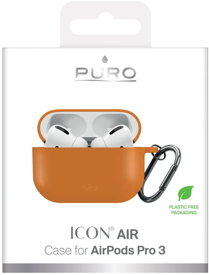 Dėklas Puro Icon Case for AirPods Pro 3 - Oranžinis