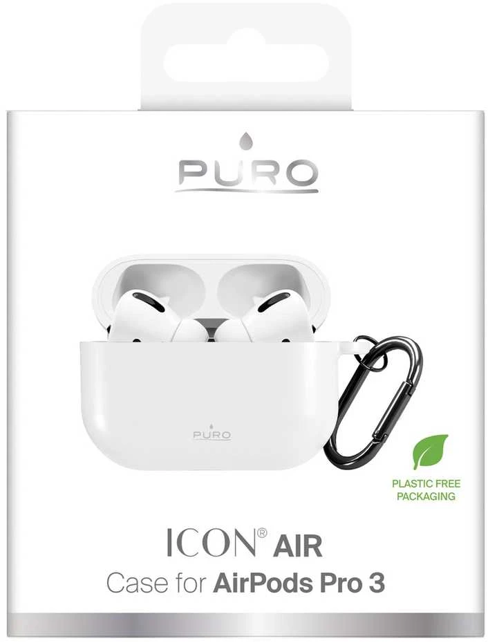 „Puro Icon“ dėklas, skirtas „AirPods Pro 3“ – „Baltas“