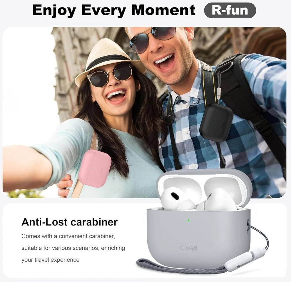 Tech-Protect Silikoninis dėklas for AirPods Pro 3 - Navy Mėlyna