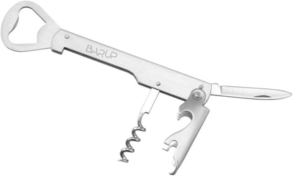 Bar Up Padavėjo butelių atidarytuvas 4 viename, peilis, kamščiatraukis, ilgis 142 mm