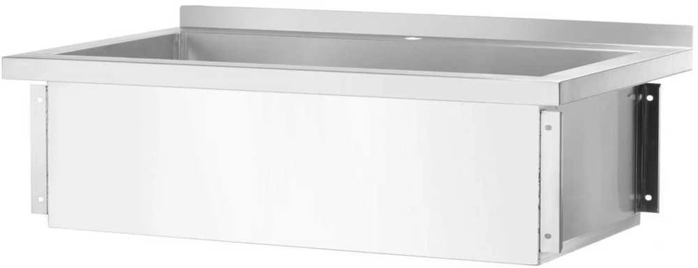 Vieno dubens kriauklė virtuvei „Budget Line STAL“ 1000 x 600 x 850 mm - „Hendi 811023“