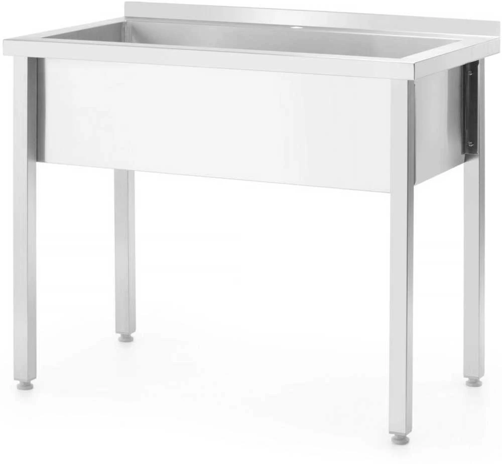 Vieno dubens kriauklė virtuvei „Budget Line STAL“ 1000 x 600 x 850 mm - „Hendi 811023“