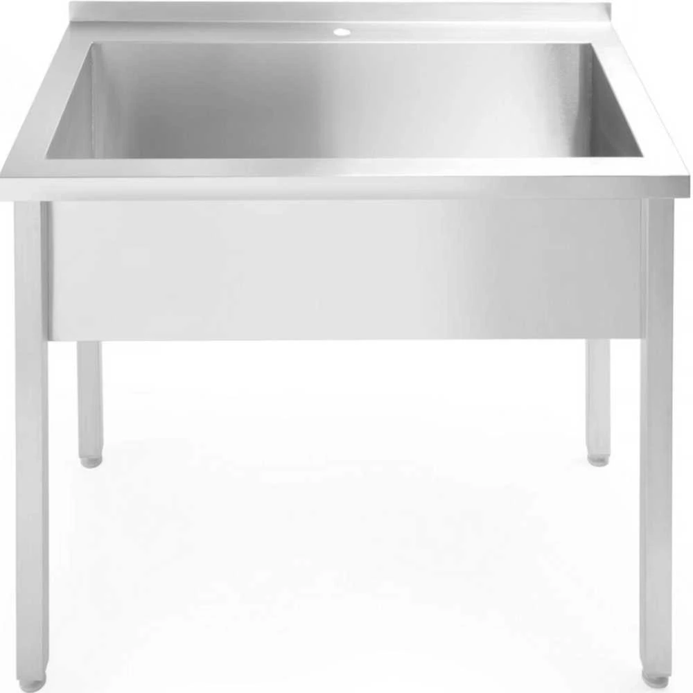 Vieno dubens kriauklė virtuvei „Budget Line STAL“ 1000 x 600 x 850 mm - „Hendi 811023“