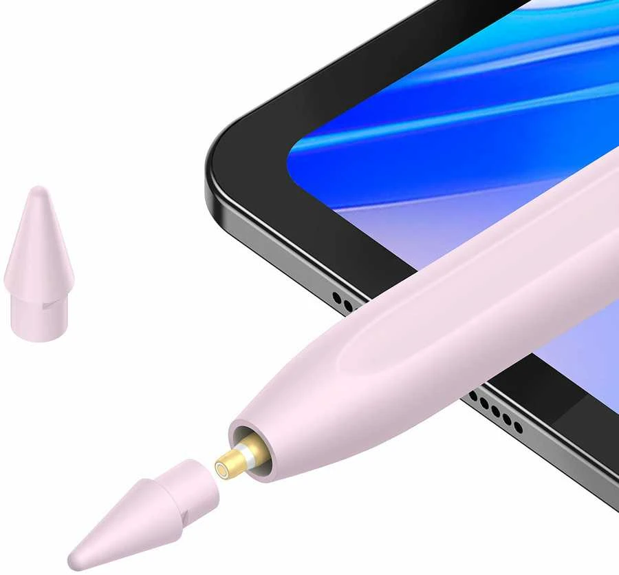 Belaidžio įkrovimo rašiklis telefonui / planšetiniam kompiuteriui Baseus Smooth Writing (rožinė)