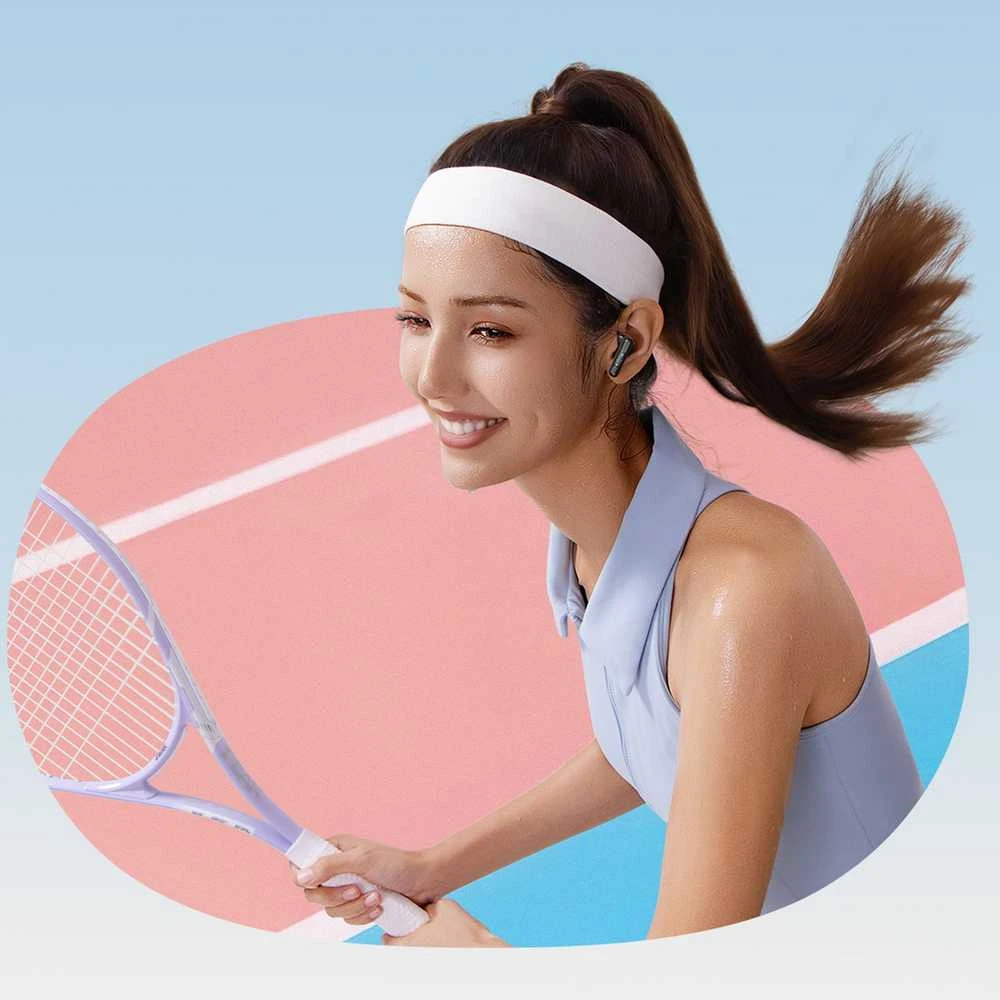 Baseus Belaidės Bluetooth 6.0 ausinės Bass BS2 Lite su įkrovimo dėklu, juodos