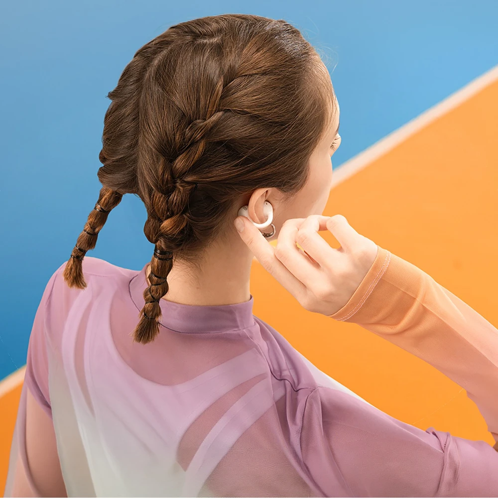 Baseus Belaidės Bluetooth 6.0 ausinės Bass BC1 su įkrovimo dėklu, baltos