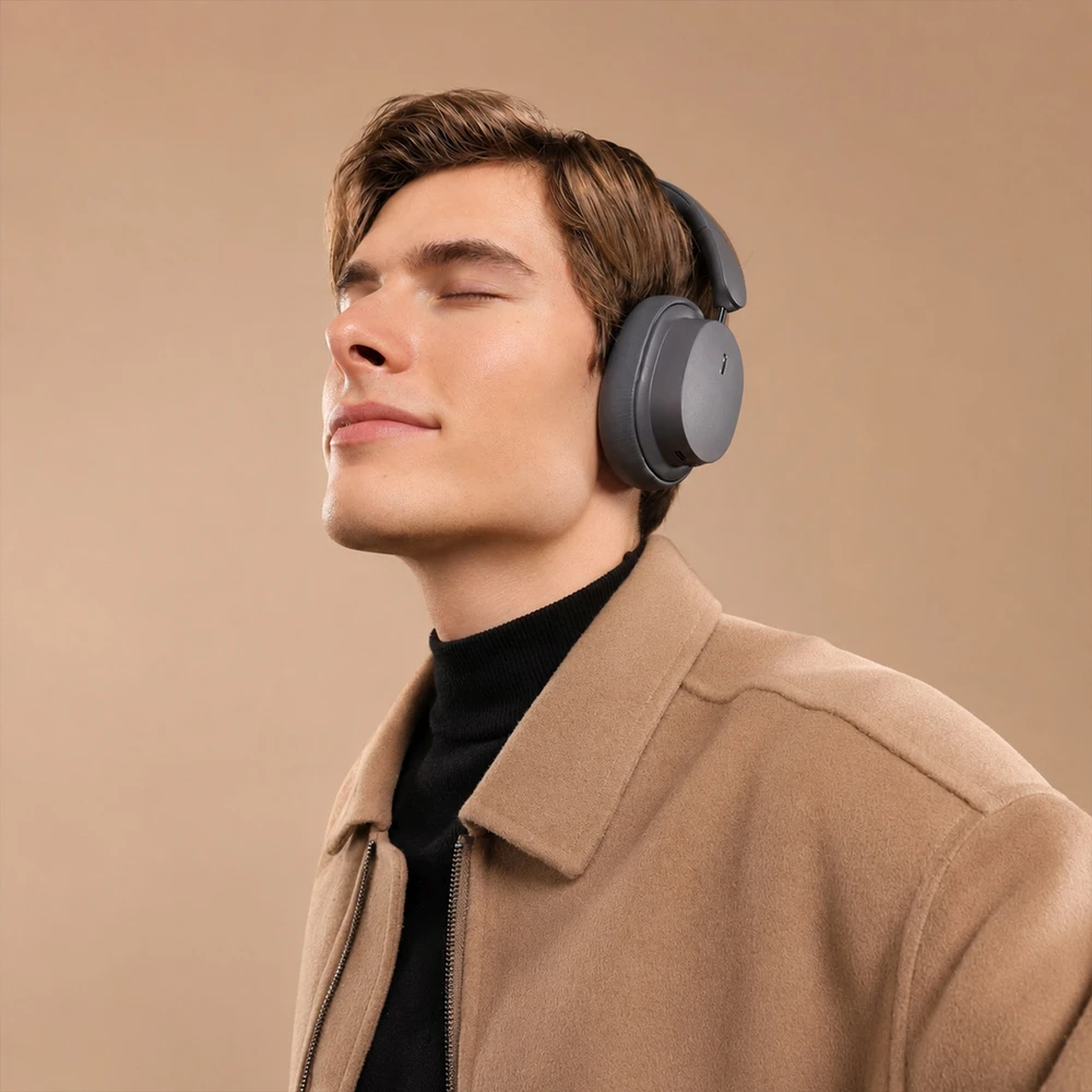 Ausinės belaidės Baseus Bowie D05 su lankeliu ant galvos Bluetooth 5.3 - juoda