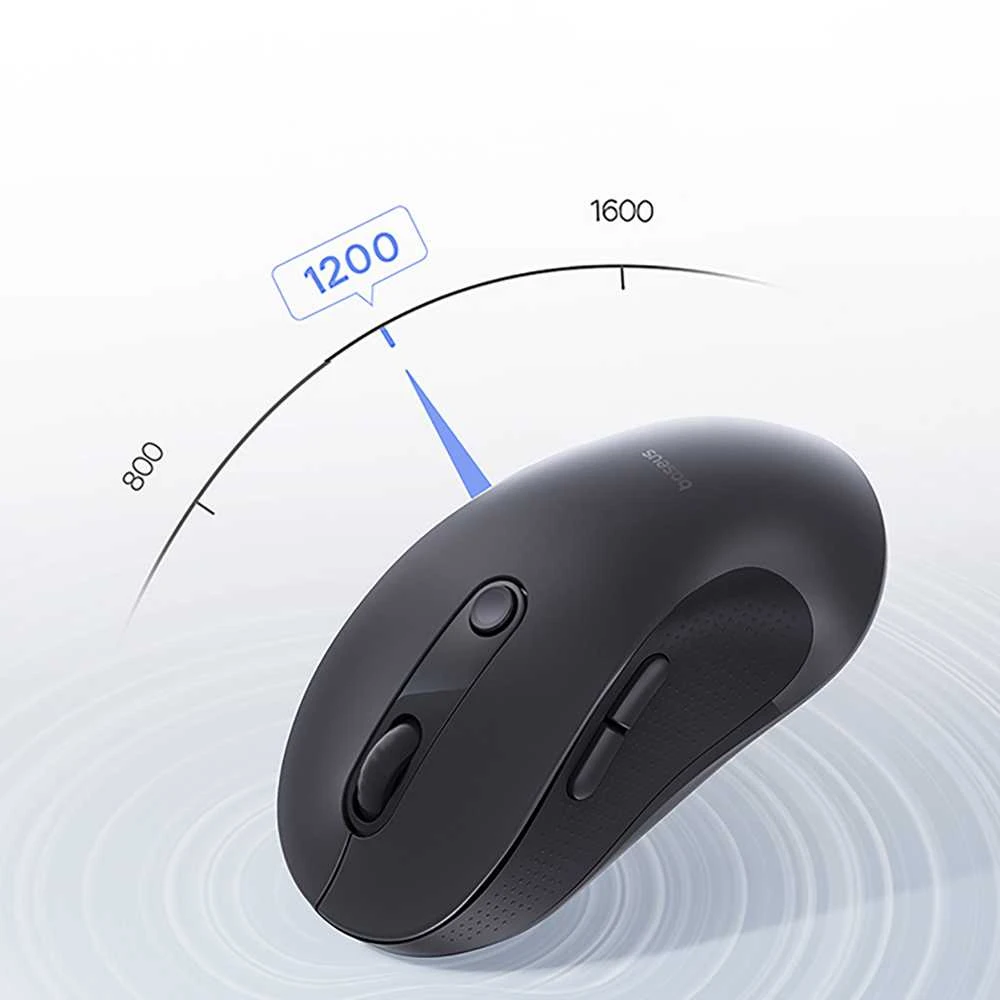 Baseus Bevielė pelė ergonomiczna Bluetooth F02 - juoda
