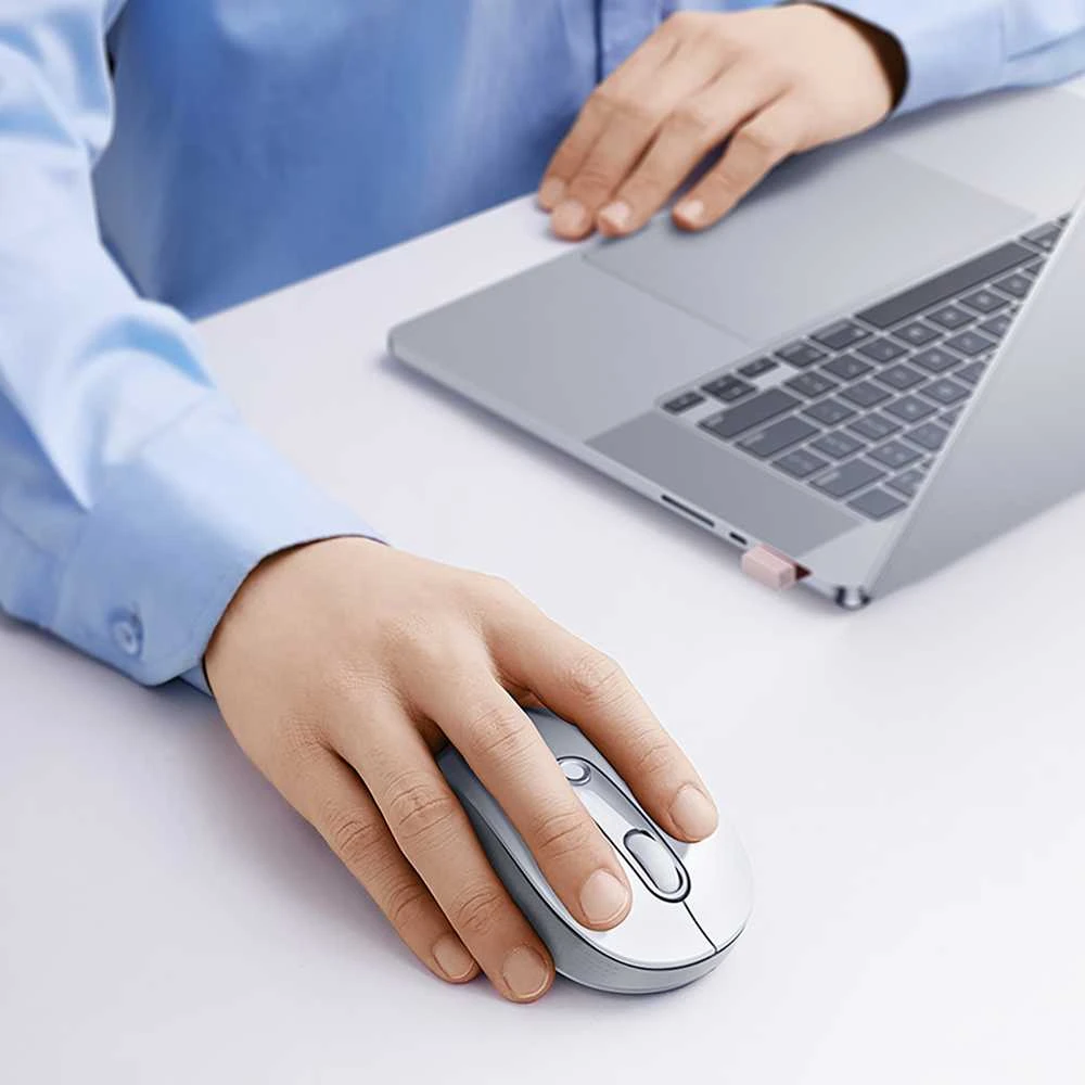 Baseus F02 Ergonominė Bevielė Pelė USB 2.4GHz - Balta