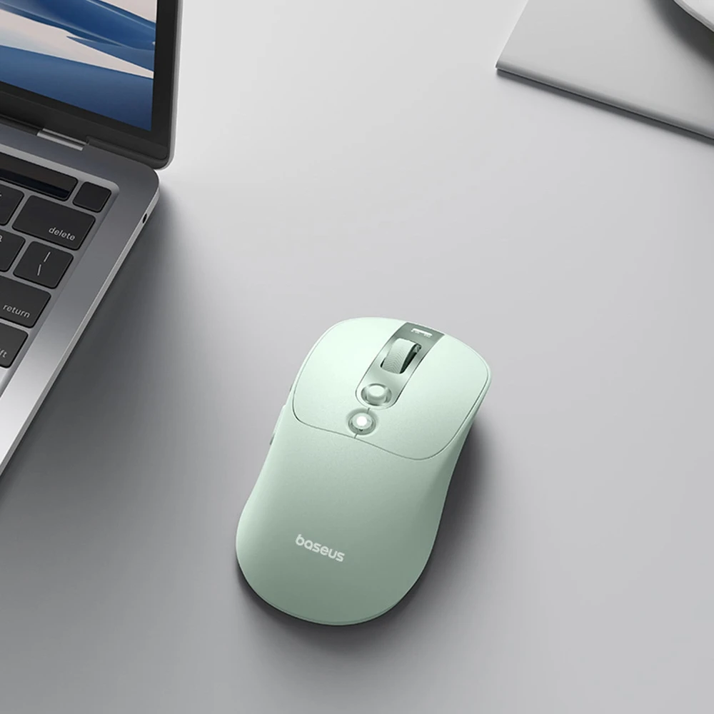 Baseus Editor belaidė kompiuterinė pelė su 800mAh baterija ir akumuliatoriaus būsenos indikatoriumi - žalia
