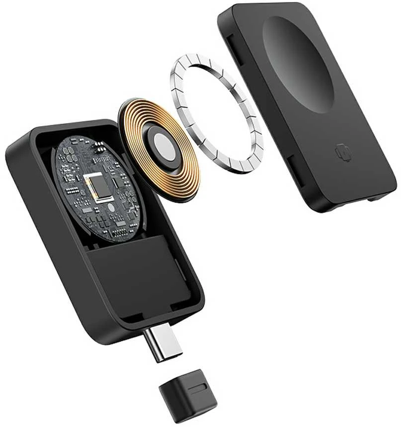 Baseus MagPro 2.5W Magnetic belaidis įkroviklis skirtas Apple Watch - juodos spalvos