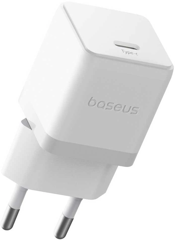 Baseus Sieninis įkroviklis Palm 20W USB-C QC3.0 PD3.0, baltas