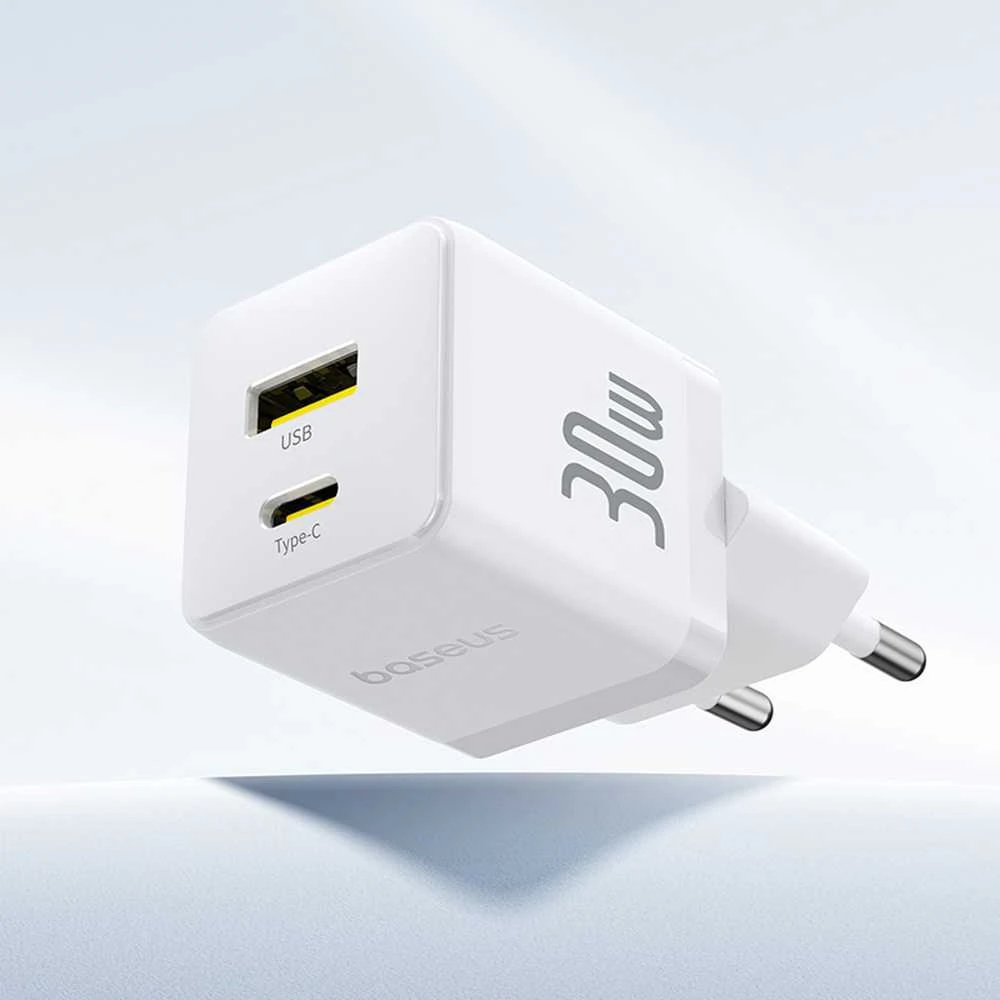 Baseus Palm 30W USB-C USB-A - balta