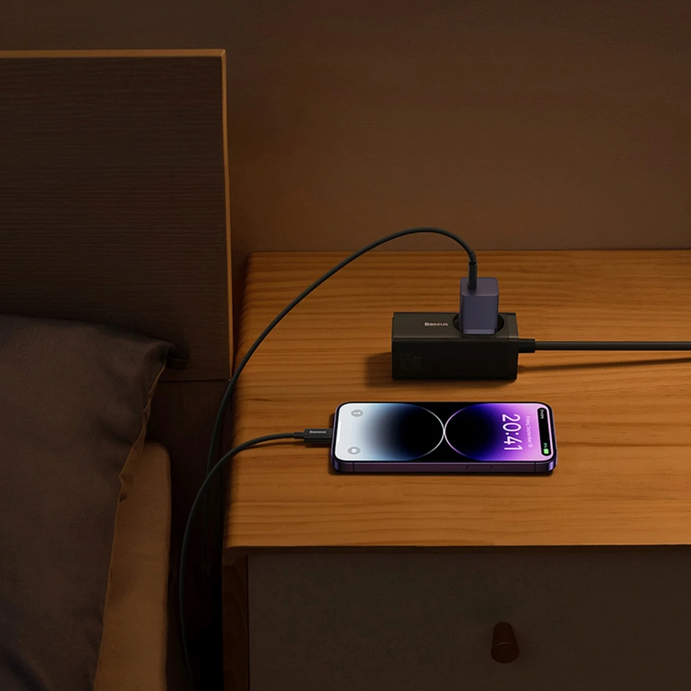 Baseus GaN5 30W USB-C EU - violetinė