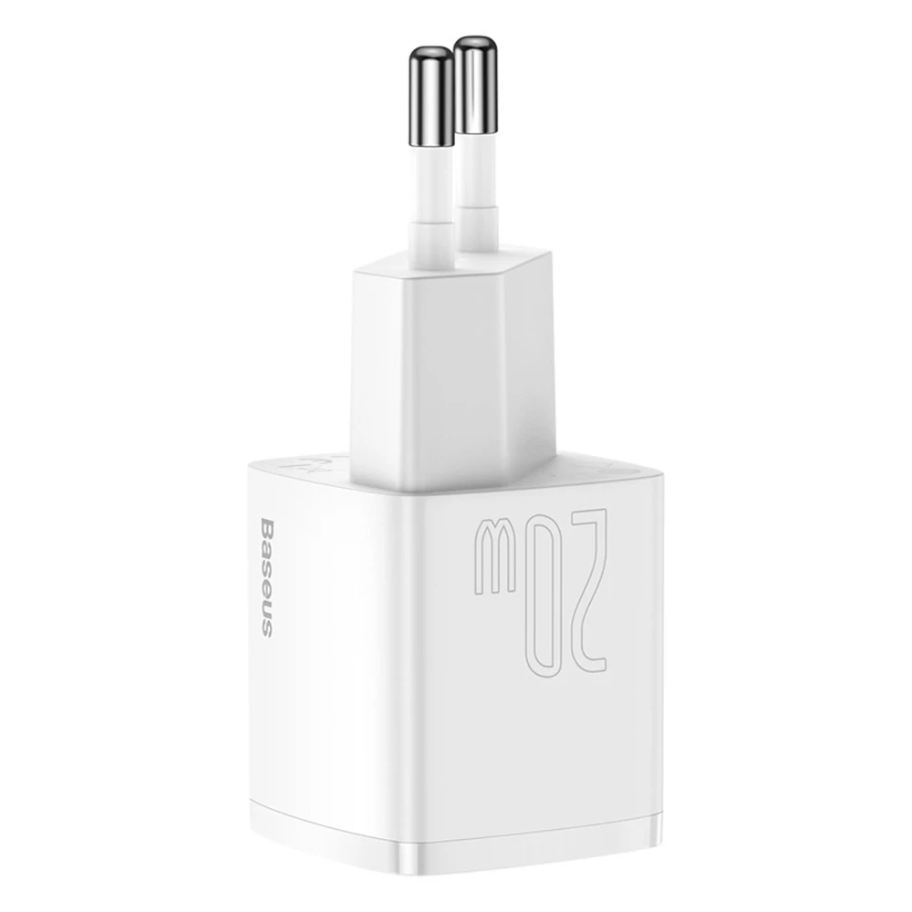 Įkroviklis jungiama į tinklą Baseus Cube 20W PD USB-C - balta