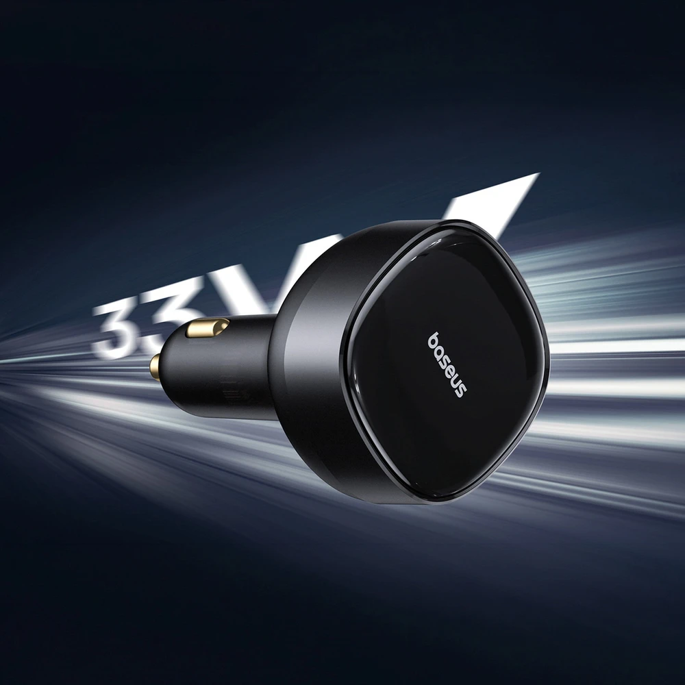 Baseus Enjoyment 33W 2w1 2x USB-C - juoda