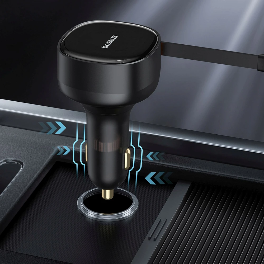Baseus Enjoyment 33W 2w1 2x USB-C - juoda