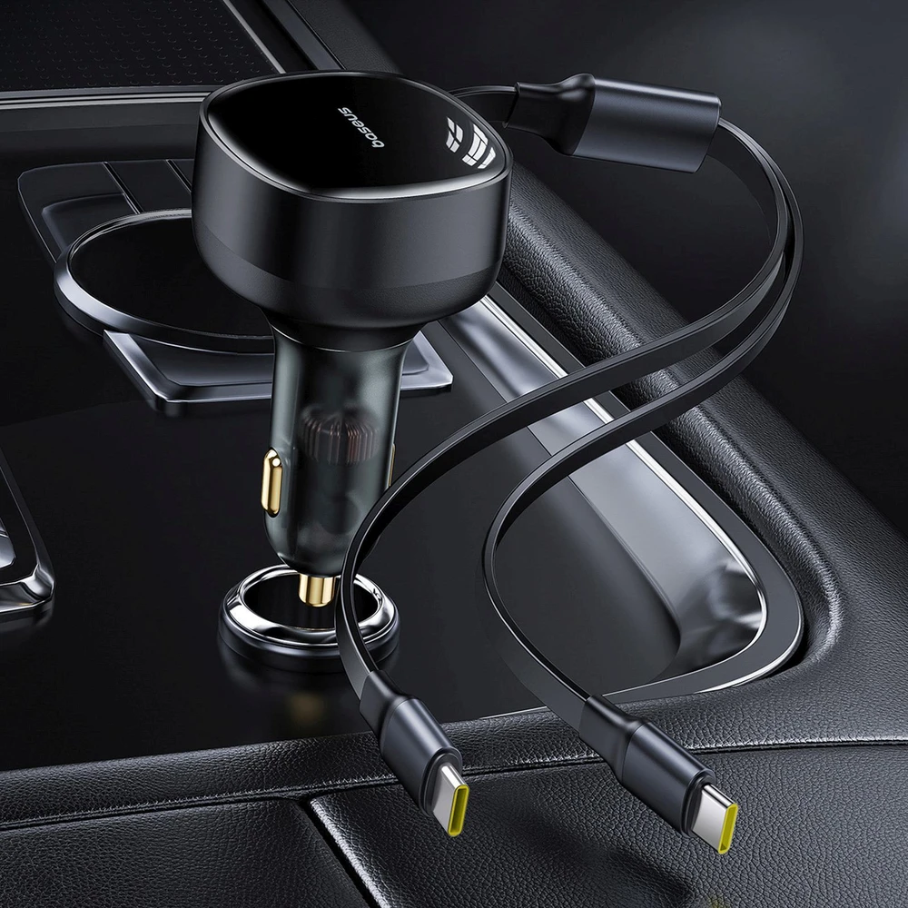 Baseus Enjoyment 33W 2w1 2x USB-C - juoda
