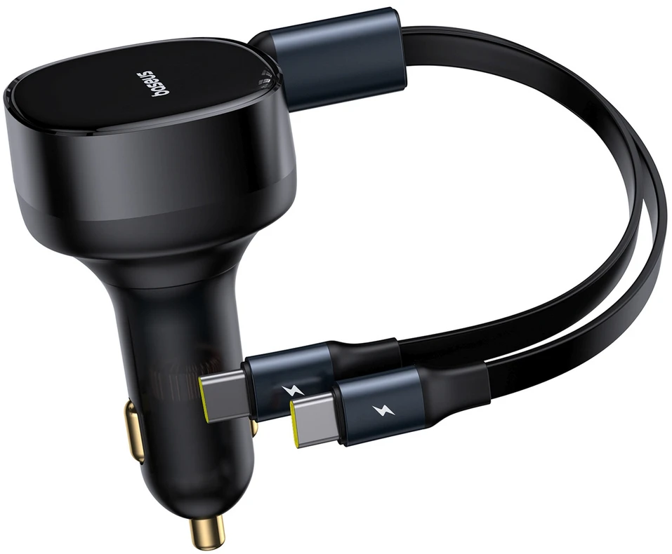 Baseus Enjoyment 33W 2w1 2x USB-C - juoda
