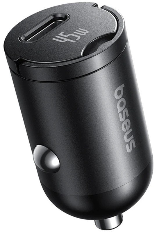 Įkroviklis automobilinis pakrovėjas Baseus PrimeTrip VP2 45W USB-C su kabeliu 60W USB-C į USB-C 1m - juoda