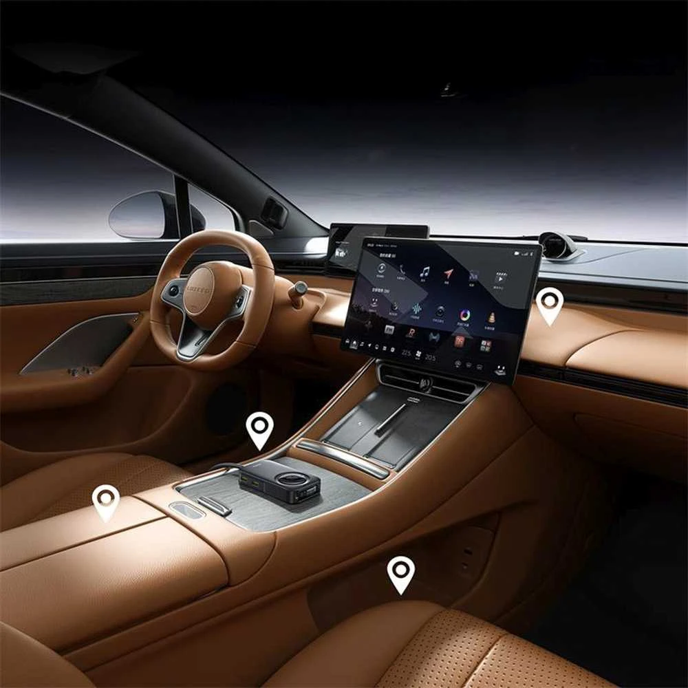 „Baseus PrimeTrip VW1 60W“ su integruotu laidu 6 įrenginiams - juoda