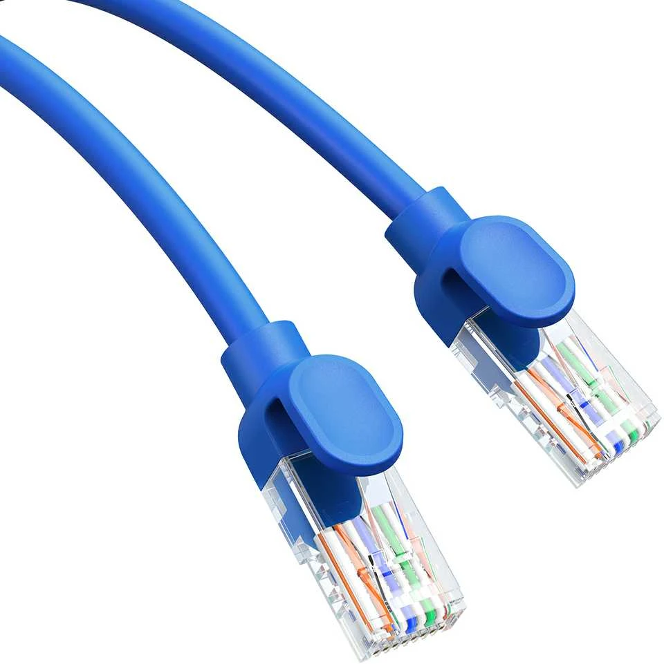 Apvalus kabelis Baseus Ethernet RJ45, Cat.6, 5m (mėlynas)