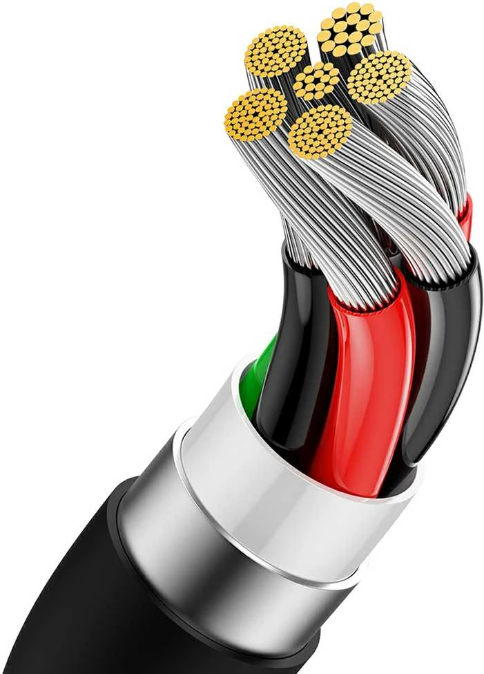 USB laidas per USB-C Baseus Superior 100W 2m (juodas)