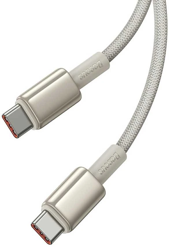Laidas iš USB-C į USB-C Baseus Tungsten Gold, 100 W, 1 m (auksinis)