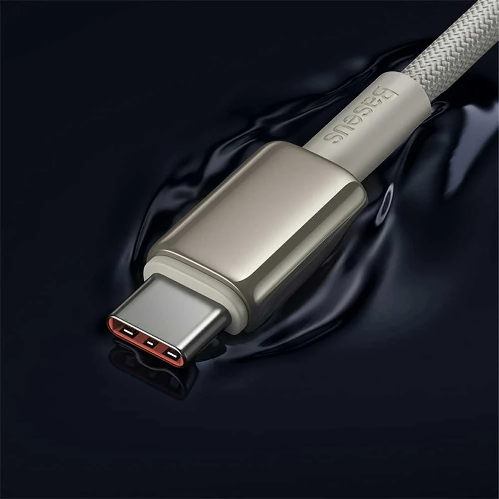 Laidas iš USB-C į USB-C Baseus Tungsten Gold, 100 W, 2 m (auksinis)