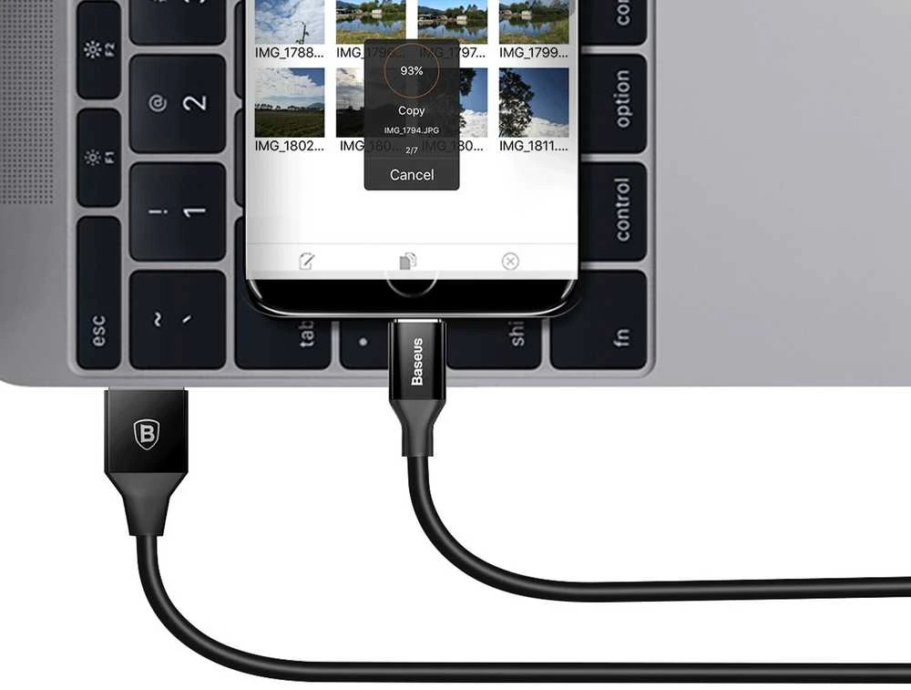 Baseus Yiven micro USB laidas 150 cm 2A - Juodas