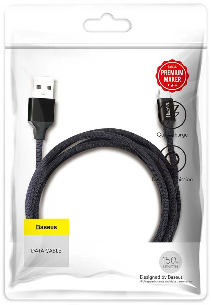 Baseus Yiven micro USB laidas 150 cm 2A - Juodas