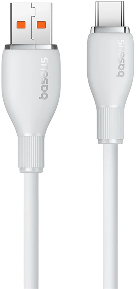 Baseus Pudding 100W USB-A - USB-C laidas, 1,2 m - baltas