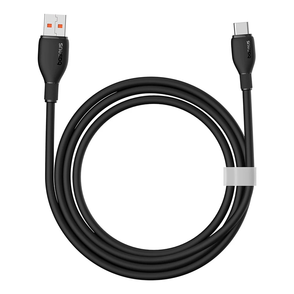 Baseus Pudding 100W USB-A – USB-C kabelis, 1,2 m – juodas