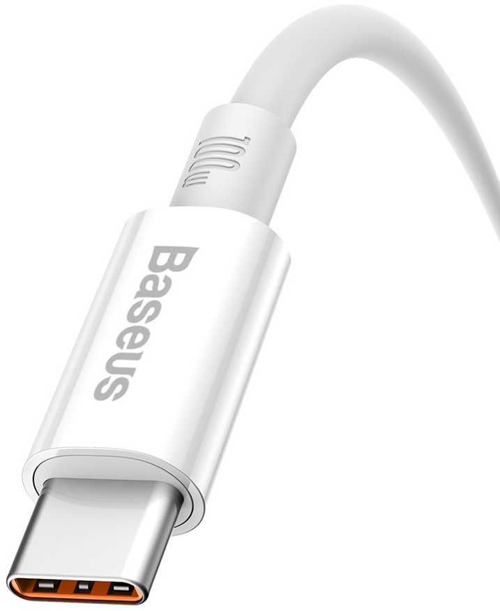 USB laidas per USB-C Baseus Superior 100W 2m (baltas)