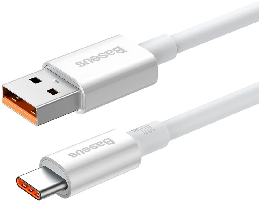 USB laidas per USB-C Baseus Superior 100 W 1.5 m (baltas)
