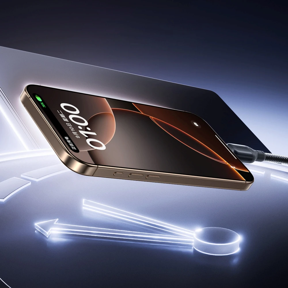 „Baseus PicoGo“ greito įkrovimo duomenų kabelis USB-C – USB-C 240W 2m „Cosmic Juodas“