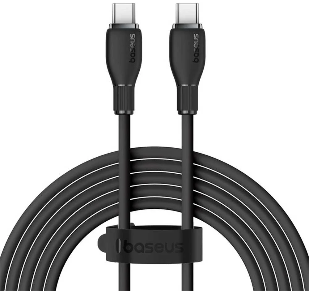 Baseus Pudding serijos USB-C laidas - USB-C 100W 1.2m - Juodas