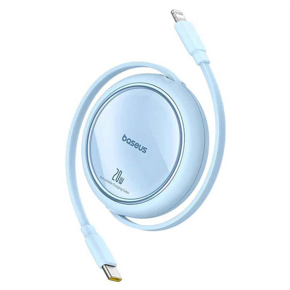 USB kabelis Baseus Free2Pull USB-C iki iP 20W 1m (mėlynas)
