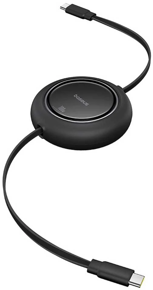 Kabelis USB C - USB C 1.5m 100W suvyniojamas juodas Free2Pull BASEUS
