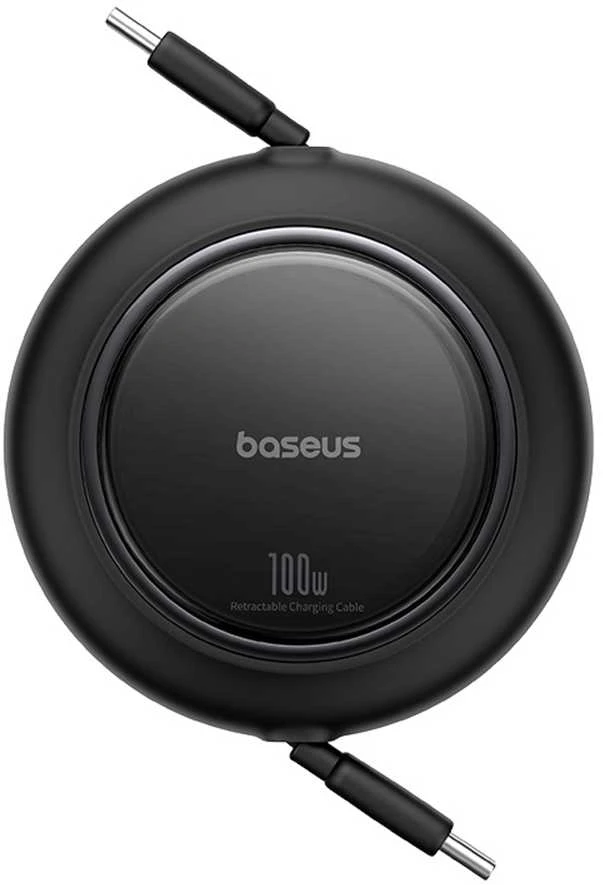 Kabelis USB C - USB C 1.5m 100W suvyniojamas juodas Free2Pull BASEUS