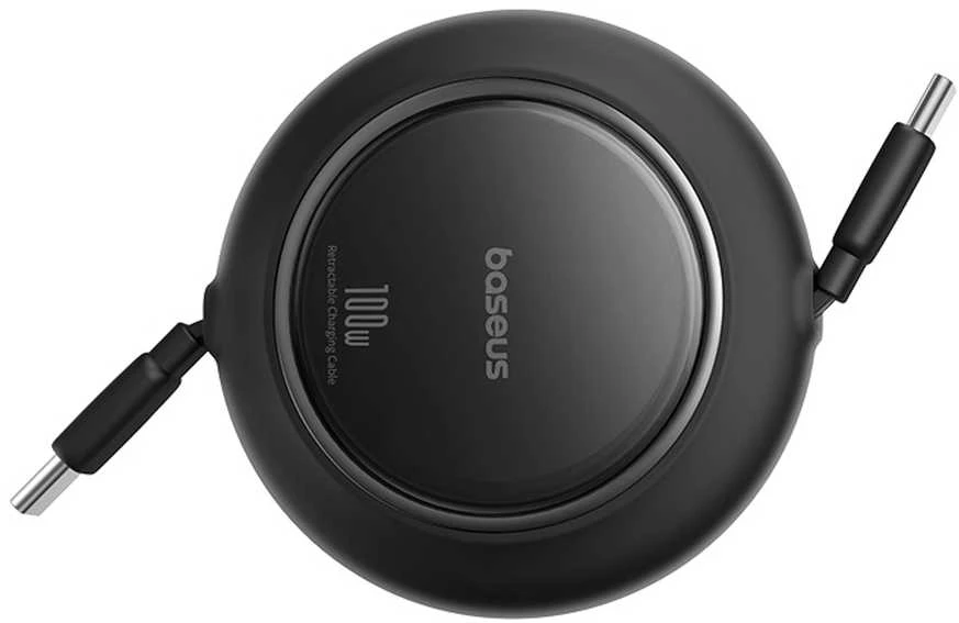 Kabelis USB C - USB C 1.5m 100W suvyniojamas juodas Free2Pull BASEUS