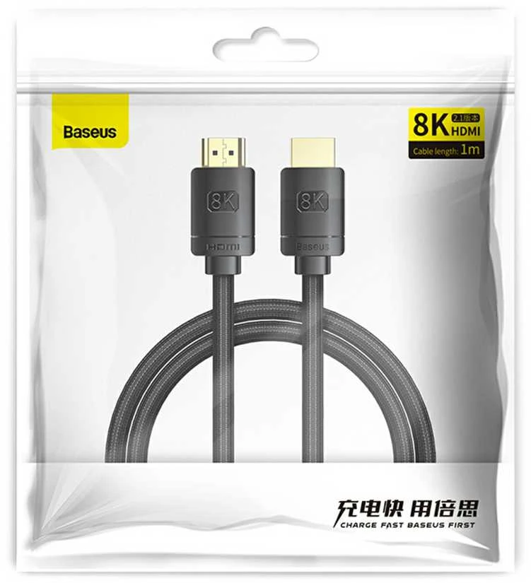HDMI 8K – HDMI 8K Baseus adapterio kabelis 1,0 m CAKGQ-J01