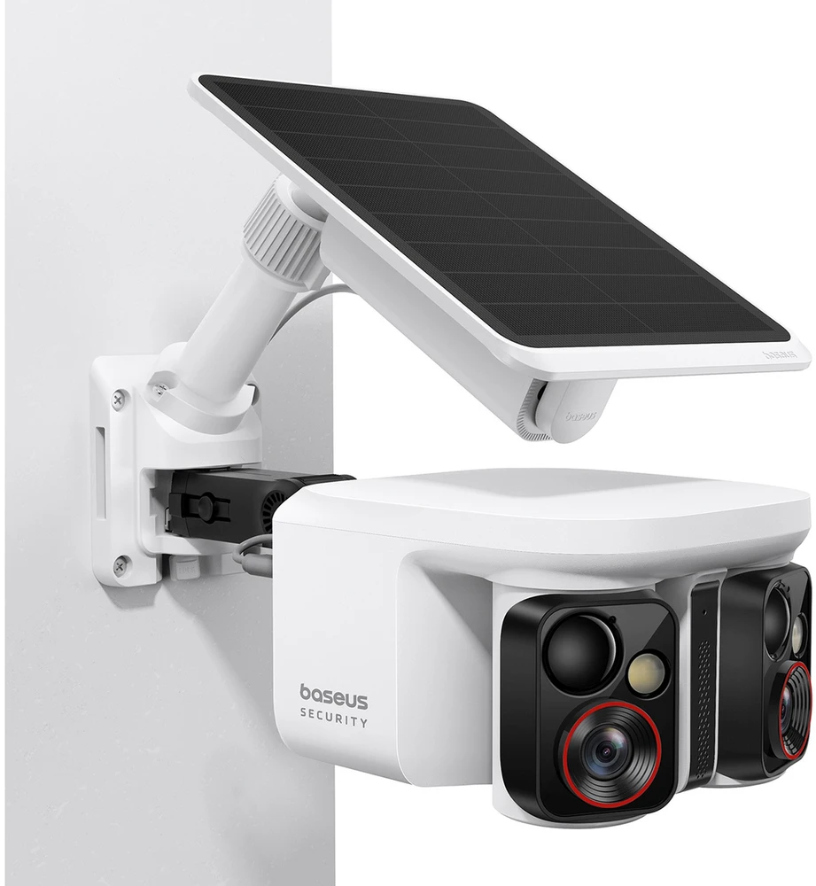 Baseus „Security X1 Pro“ dviguba kamera, 3K raiška – balta